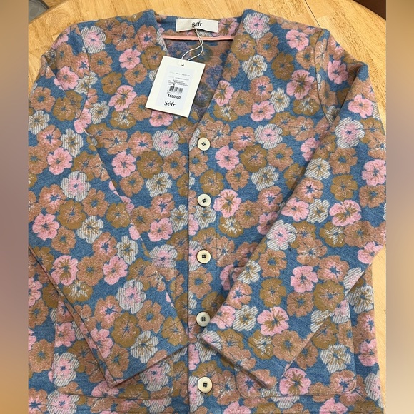 Sefr Arlo Flower Power Cardigan Sweater BNWTS - Picture 11 of 11